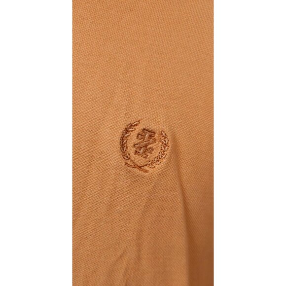 Izod Silk Wash Mens XL Orange Sherbet Short Sleeve Embroidered Logo Polo Shirt - Picture 4 of 11